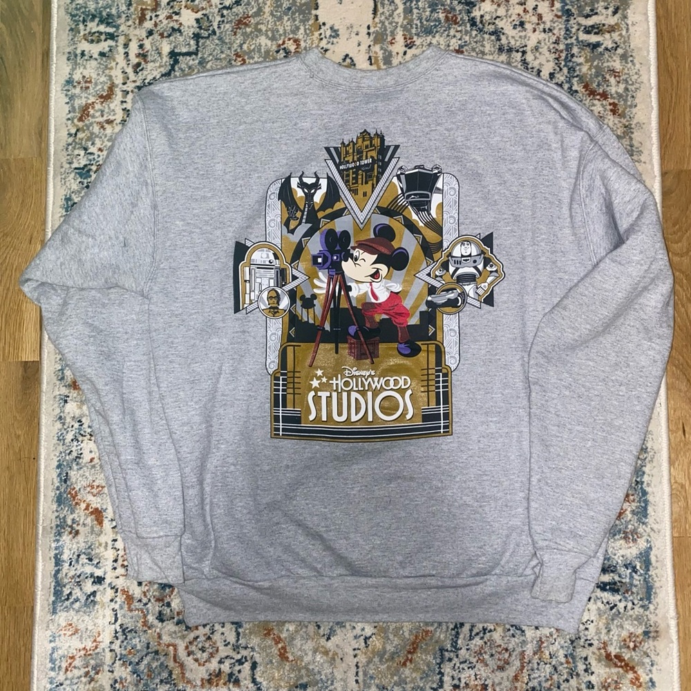 Disney Hollywood Studios Mickey Buzz R2-D2 Crewneck Sweatshirt Men’s Size Large